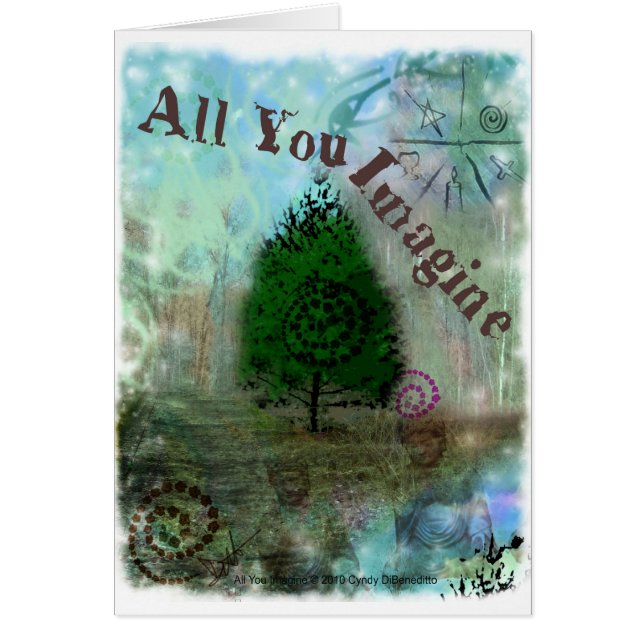 Cartão Tudo que você imagina (Frente)