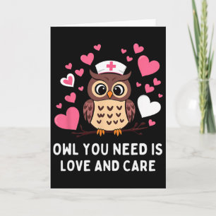 Cartão Tudo Que Você Precisa É Amor E Cuidado Coruja Dia 