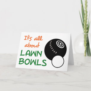 Cartão Tudo sobre o Lawn Bowls