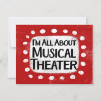 Tudo sobre o Musical Theater Greeting Card