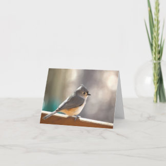 Cartão Tufted Titmouse Notecard - Blank Inside