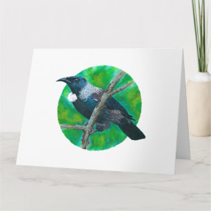 Cartão Tui Nova Zelândia - Pintura em acrílico