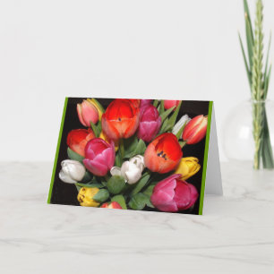 Cartão Tulip Fireworks