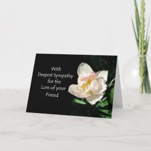 Cartão Tulip Sympathy Card - Loss of a Friend