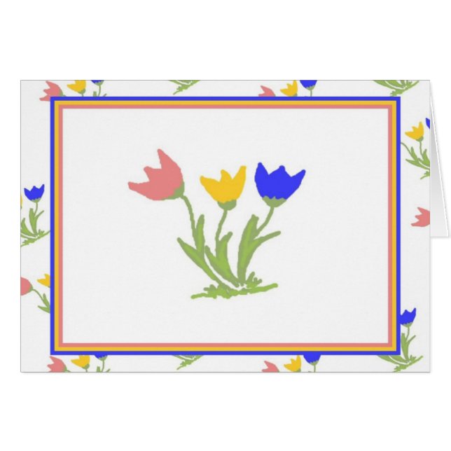 Cartão Tulip-Trio (Frente Horizontal)