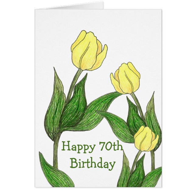 Cartão tulipa (Frente)