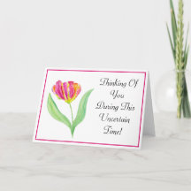 Tulipa Papagaio Roxo Aquarela Pensando Em Você