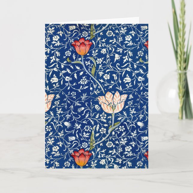 Cartão Tulipa, William Morris (Frente)