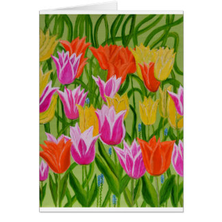 Cartão Tulipas