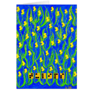 Cartão Tulipas de Braille