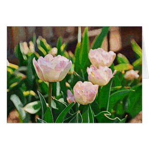 Cartão Tulipas De Mineração (Impasto)
