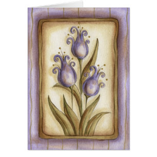 Cartão Tulipas de primavera