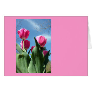 Cartão Tulipas de torre