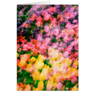 Cartão Tulipas e Lilacs