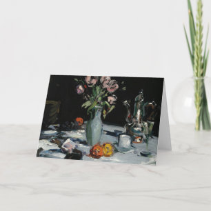 Cartão Tulipas e um Pote de café   Samuel John Peploe