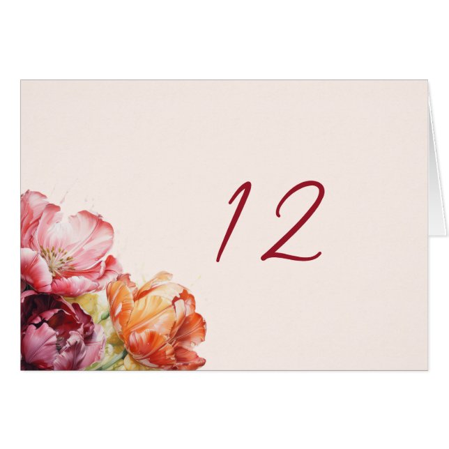 Cartão Tulipas incríveis (Frente horizontal)