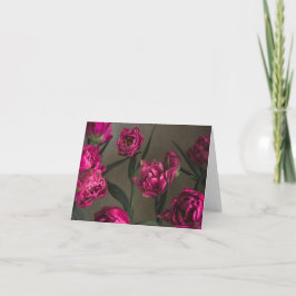 Cartão Tulipas magenta vibrantes e elegantes, foto de art