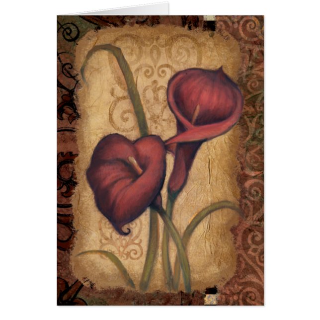 Cartão Tulipas vermelhas II (Frente)