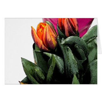 Cartão Tulips Novamente