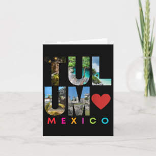 Cartão Tulum Mexico 2022 Vacation Beach Matching Family G