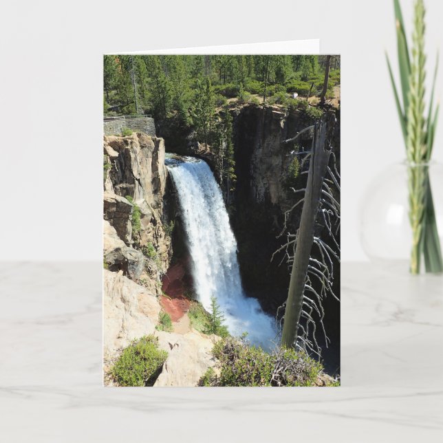Cartão Tumalo Falls, Bend, Oregon (Frente)