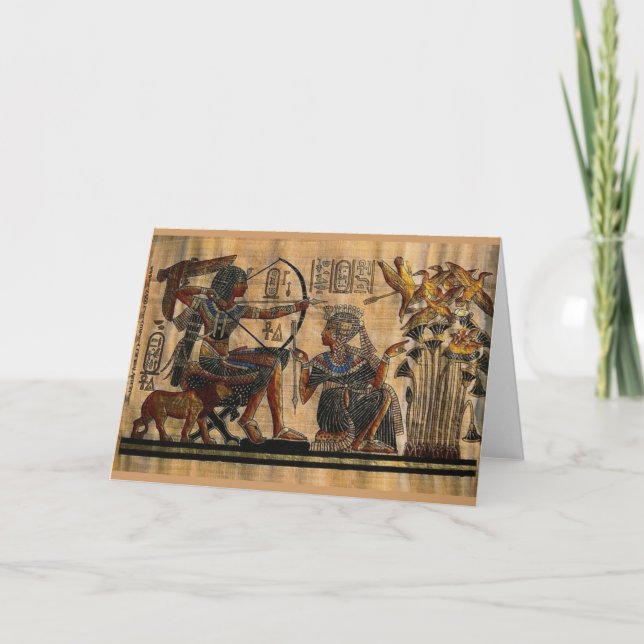 Cartão Tumba pintura em Papiro (Frente)