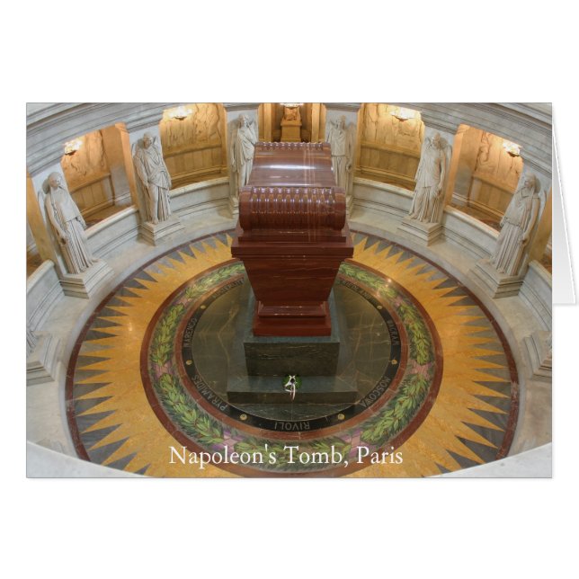 Cartão Túmulo de Napoleão, Paris (Frente Horizontal)