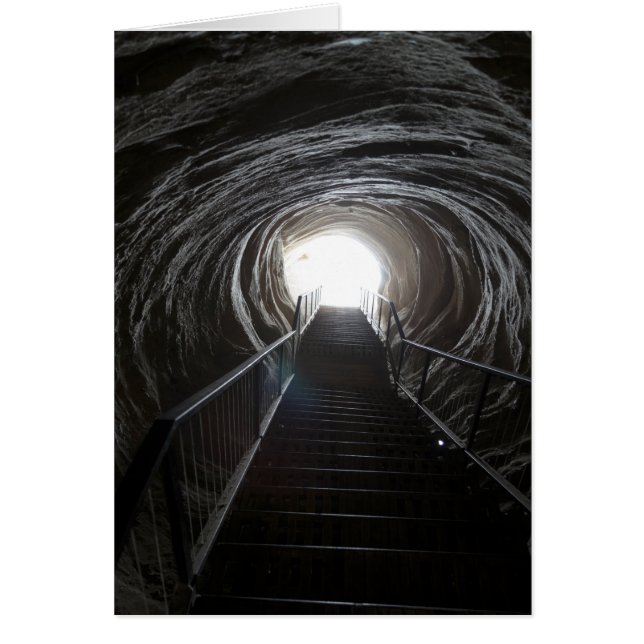 Cartão Túnel de Caverna Escura (Frente)
