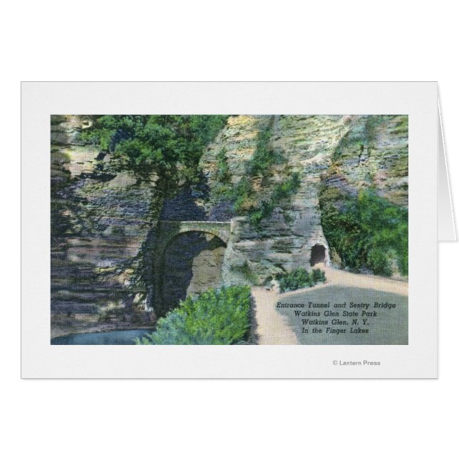 Cartão Túnel de Entrada do Parque Estadual e Ponte Sentry (Frente Horizontal)