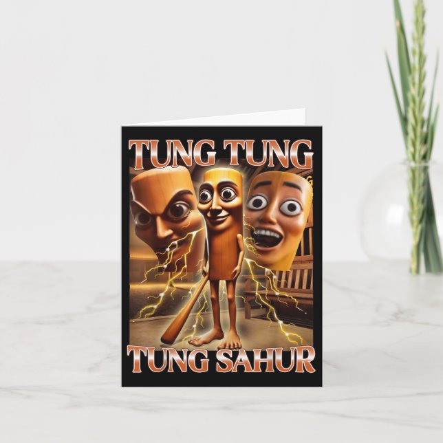 Cartão Tung Tung Tung Sahur Itália Brainrot Memória (Frente)