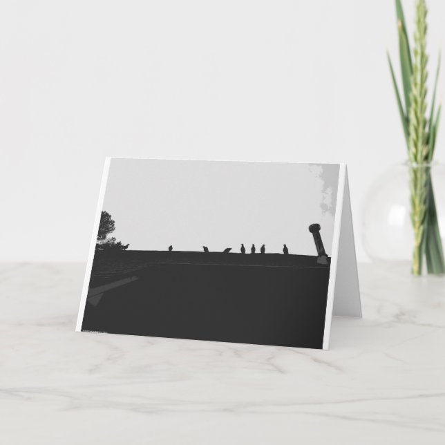 Cartão Turco Abutre Silhouette (Frente)