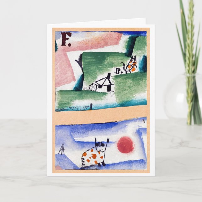 Cartão Turf de Tomcat, Paul Klee (Frente)