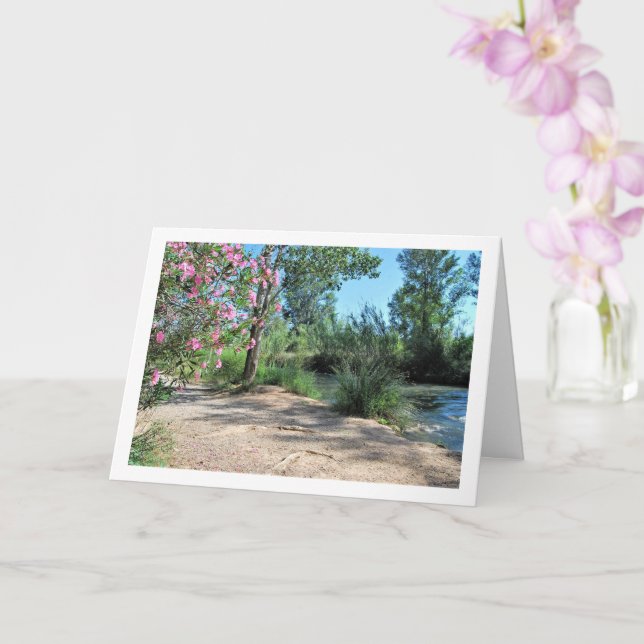 Cartão Turia River, Vilamarxant, Valencia, Espanha, espan (Orquídea)