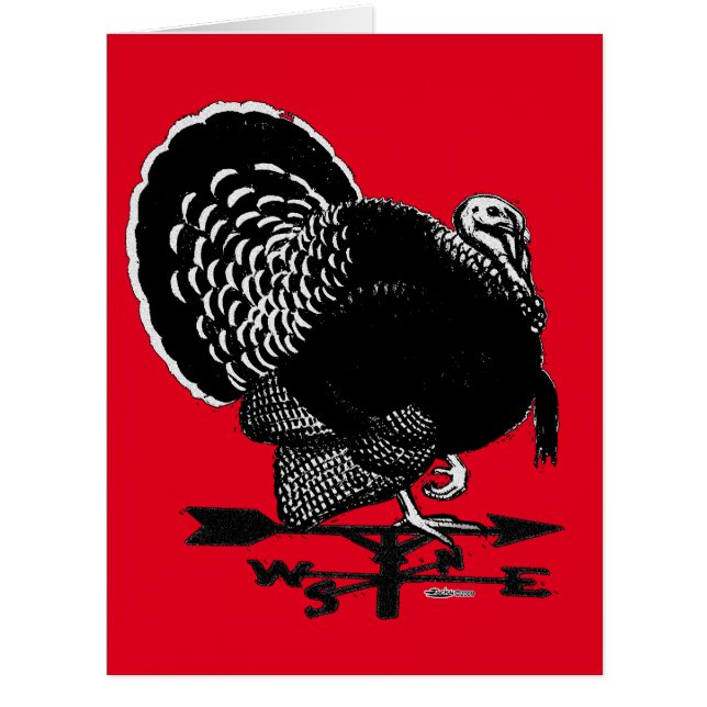 Cartão Turkey Weathervane (Frente)