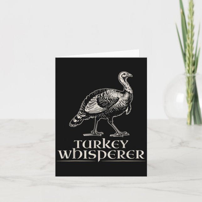 Cartão Turkey Whisperer Funny Hunting Gift For Men Women  (Frente)