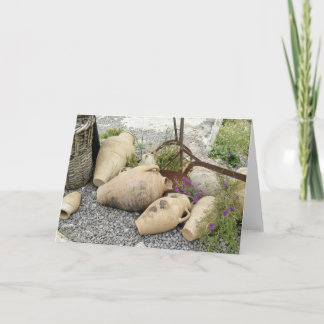 Cartão Turkish Clay Vase Greeting Card