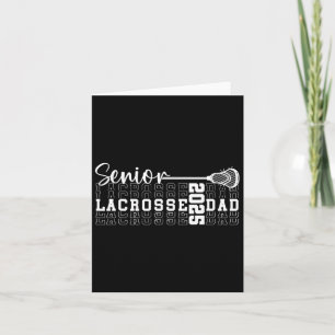 Cartão Turma De 2025 Pai De Lacrosse Formatura De Veteran