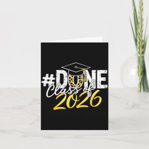 Cartão Turma de 2026 formada, último dia de formatura do
