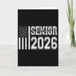 Cartão Turma De 2026 Último Ano 2026 Bandeira Americana G