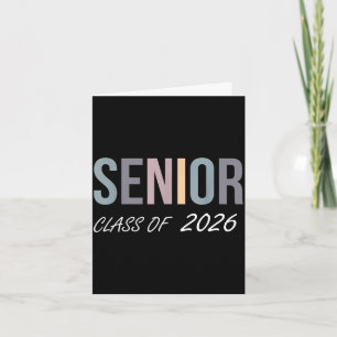 Cartão Turma de formatura de 2026 senior 2026 high school