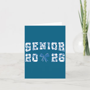Cartão Turma de formatura sênior 26 de 2026 laço azul toi