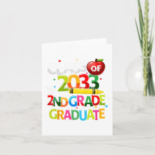 Cartão Turma Graduada Cl De 2033 Último Dia De Escola Men