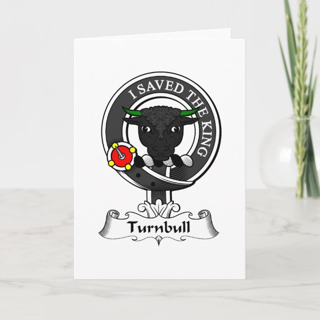 Cartão Turnbull Clan Crest (Frente)