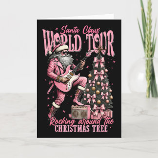 Cartão Turnê Mundial do Papai Noel Rocking Around The Chr