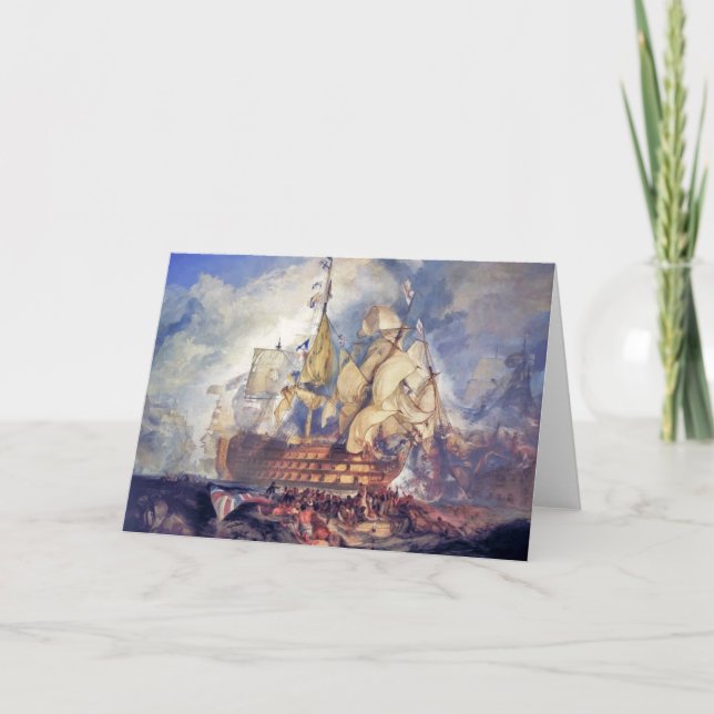 Cartão turner, a batalha do tráfico (1822) (Frente)