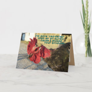 Cartão Turquein Belated Bday- personalizar