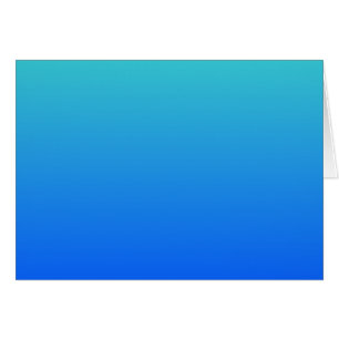 Cartão Turquesa Azul Ombre