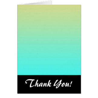 Cartão Turquesa de Fundo Gradiente de Pastel Amarelo