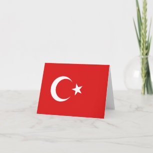 Cartão Turquia Flag Notecard