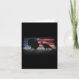 Cartão Turquia Hunter - Divertida Turquia caçando Patriot